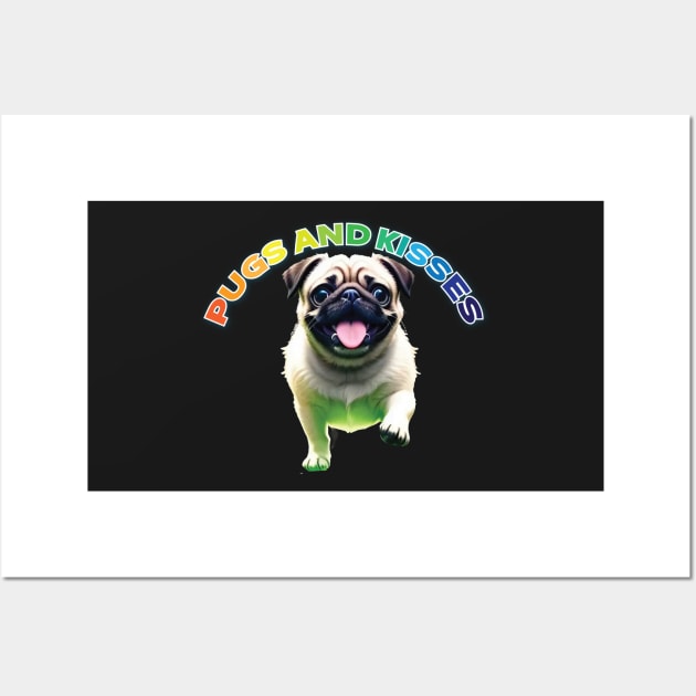 Just Pugs and Kisses Wall Art by Dmytro